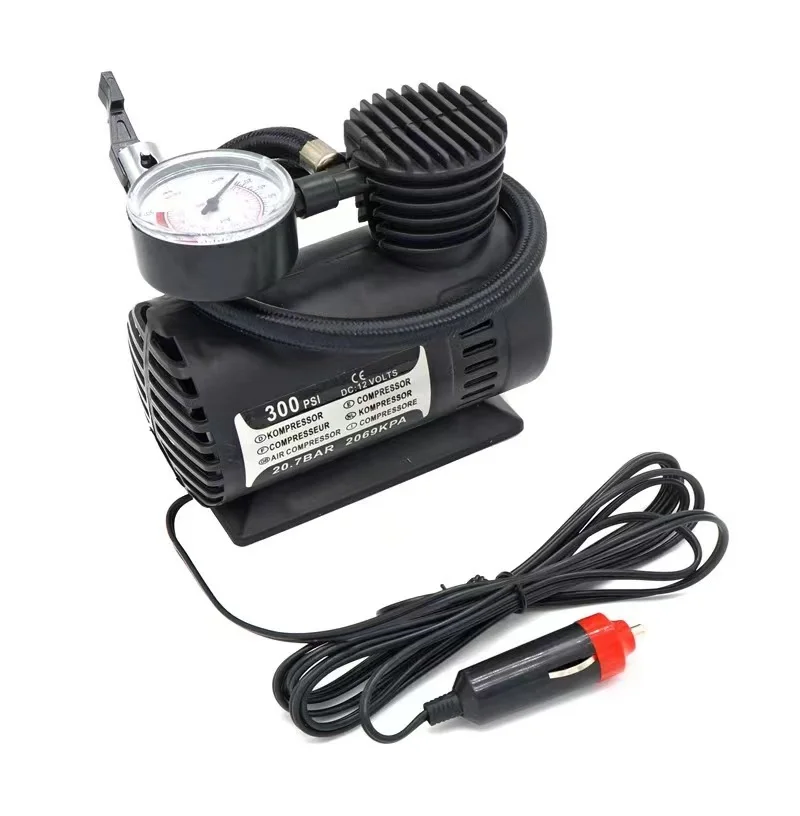 Portable 12V 300psi Mini Air Compressor Pump Tire Tyre Inflator 15LPM Quickly inflate for Auto Motorcycle Kayak Bicycle Black
Portable 12V 300psi Mini Air Compressor Pump Tire Tyre Inflator 15LPM Quickly inflate for Auto Motorcycle Kayak Bicycle Black