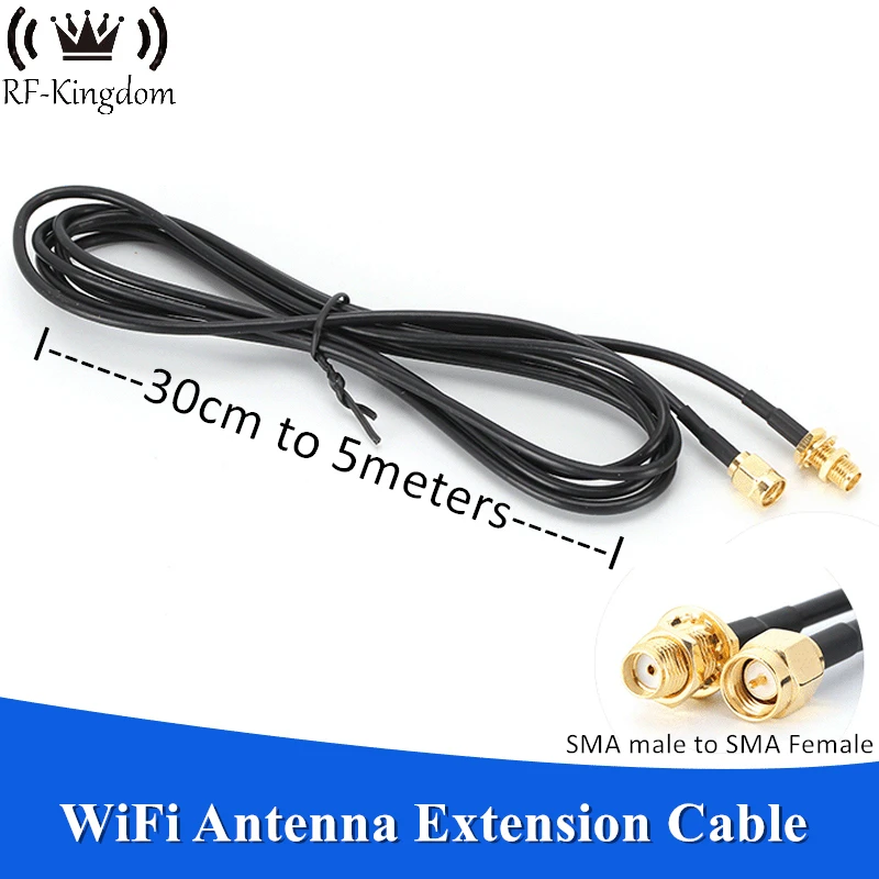 

Antenna Extension Cable Coaxial RG174 SMA Male to SMA Female RF Connector Adapter 4G WiFi Router Wire Assembly 1M 2M 3M 5M