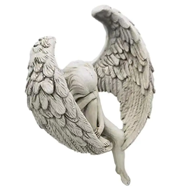 The Anguished Angel Long-Winged Sitting Statue Resin Sorrowful Figure Memorial Cemetery Statues Crying Garden Outdoor Decoration
The Anguished Angel Long-Winged Sitting Statue Resin Sorrowful Figure Memorial Cemetery Statues Crying Garden Outdoor Decoration