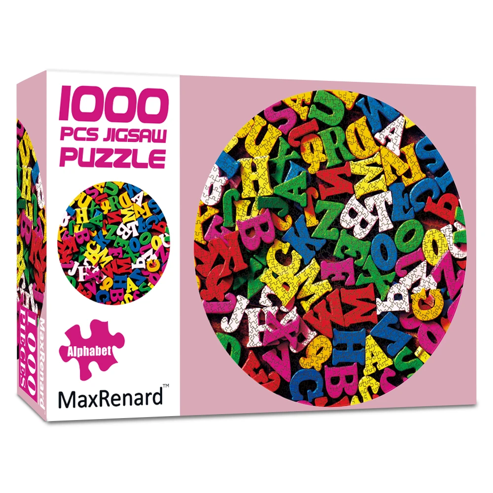 MaxRenard 70*70cm Jigsaw Puzzles 1000 Pieces for Adults Paper Assembling Alphabet Round Shape Creative Puzzles for Adults Games
MaxRenard 70*70cm Jigsaw Puzzles 1000 Pieces for Adults Paper Assembling Alphabet Round Shape Creative Puzzles for Adults Games