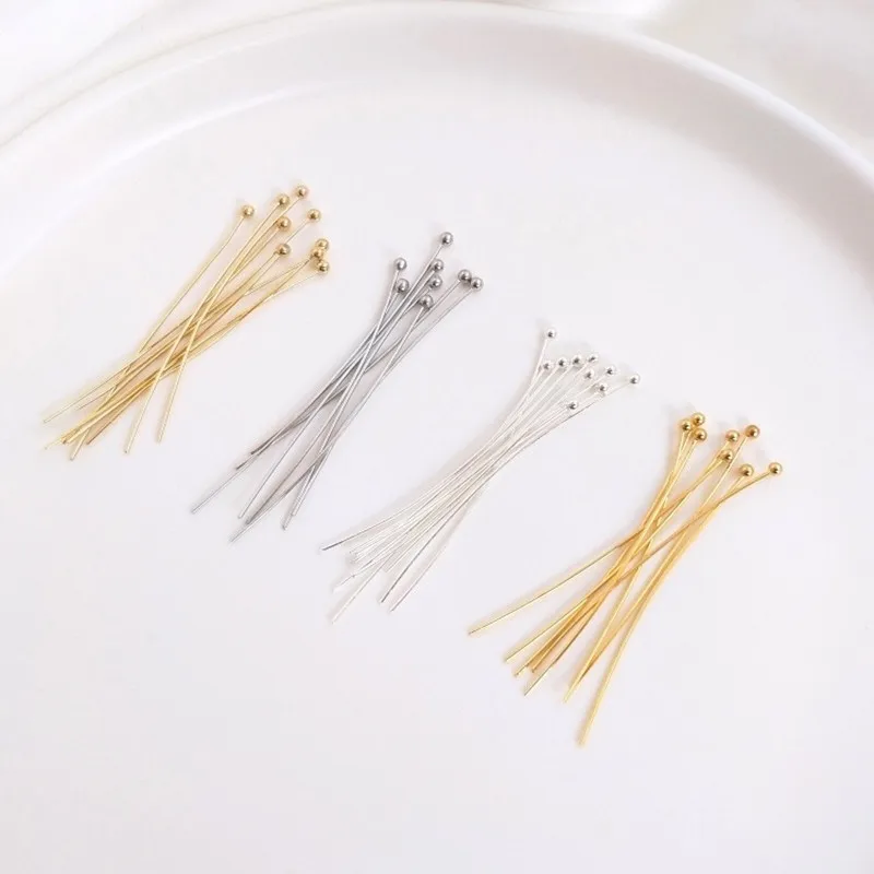 200Pcs/Bag 16/18/20/24/30/40/50mm Ball Head Pins Silver Metal Round Head Pins For Jewelry Making Findiing DIY Supplies
200Pcs/Bag 16/18/20/24/30/40/50mm Ball Head Pins Silver Metal Round Head Pins For Jewelry Making Findiing DIY Supplies