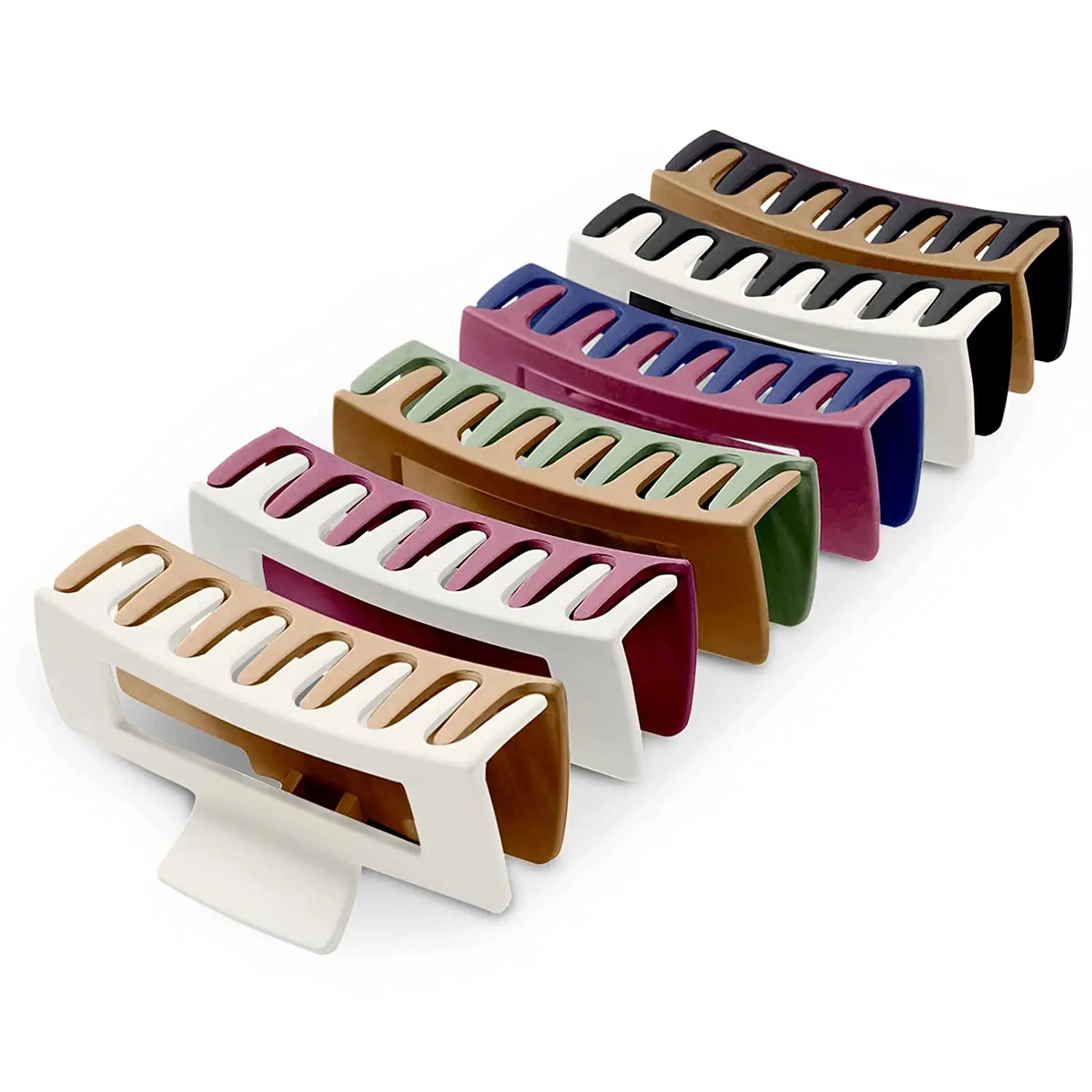 Two-Color Frosted Matte Rectangle Hair Claw For Women Thick and Thin Hair Claw Clips Sweet Hair Clips Fashion Hair Accessories
Two-Color Frosted Matte Rectangle Hair Claw For Women Thick and Thin Hair Claw Clips Sweet Hair Clips Fashion Hair Accessories