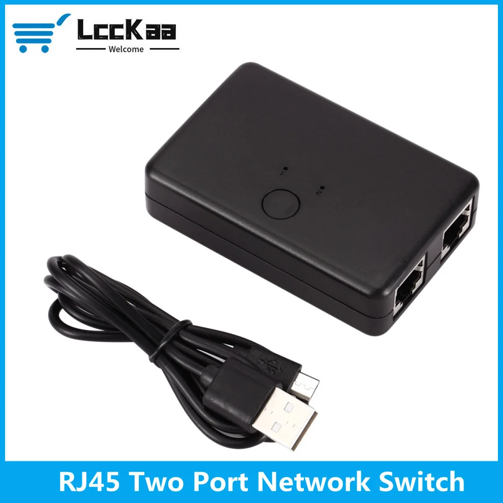 LccKaa 2 In 1 Out/1 In 2 Out Internal External Network Switcher Splitter Box 2 Ports RJ45 LAN Network Switch Selector 100MHz 
LccKaa 2 In 1 Out/1 In 2 Out Internal External Network Switcher Splitter Box 2 Ports RJ45 LAN Network Switch Selector 100MHz