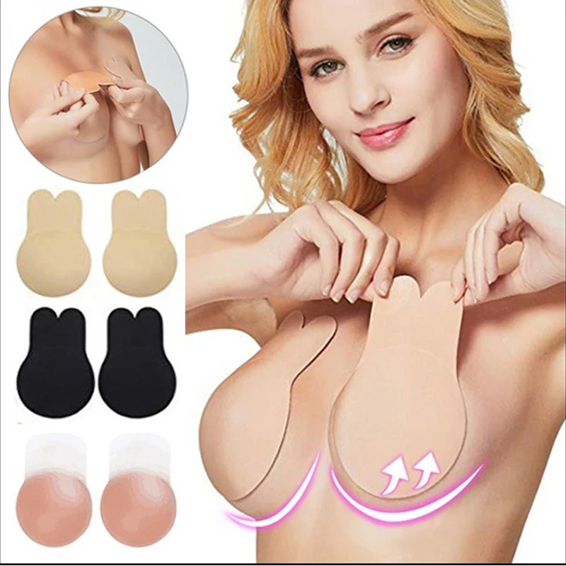 Sport Women Bra Pads Self Adhesive Silicone Strapless Invisible Bra Reusable Sticky Breast Lift Up Push Up Bras Rabbit
Sport Women Bra Pads Self Adhesive Silicone Strapless Invisible Bra Reusable Sticky Breast Lift Up Push Up Bras Rabbit
