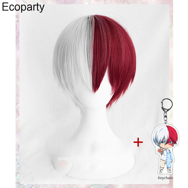 My Hero Academia Boku No Hiro Akademia Shoto Todoroki Shouto White And Red Cosplay Wigs With Keychain Wig Cap for Men Boys 20
My Hero Academia Boku No Hiro Akademia Shoto Todoroki Shouto White And Red Cosplay Wigs With Keychain Wig Cap for Men Boys 20