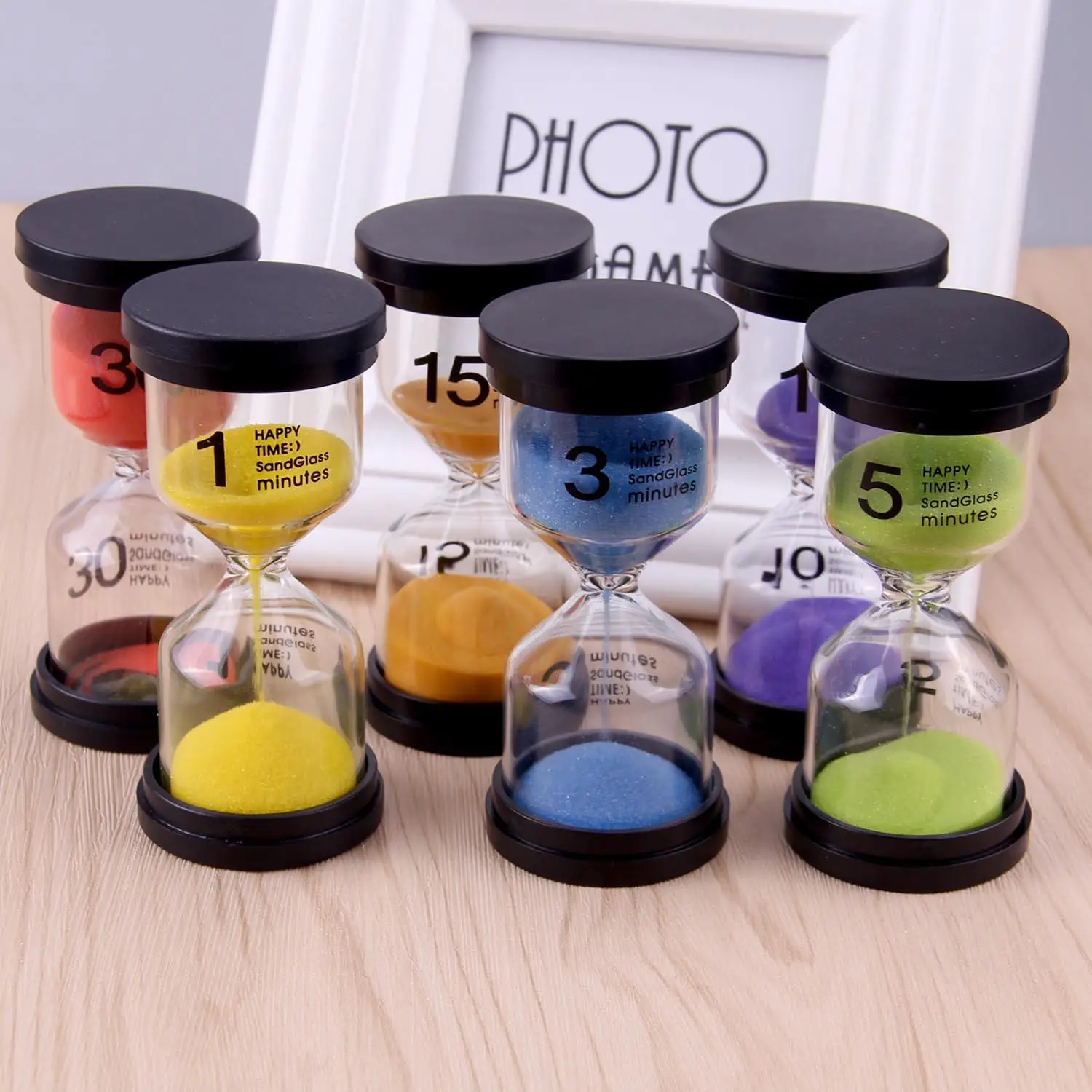 

1/3/5/10/15/30/60 Minutes Hourglass Sand Watch Sandglass Sand Clock Children Kids Gift Sand Timer Hour Glass Home Decoration