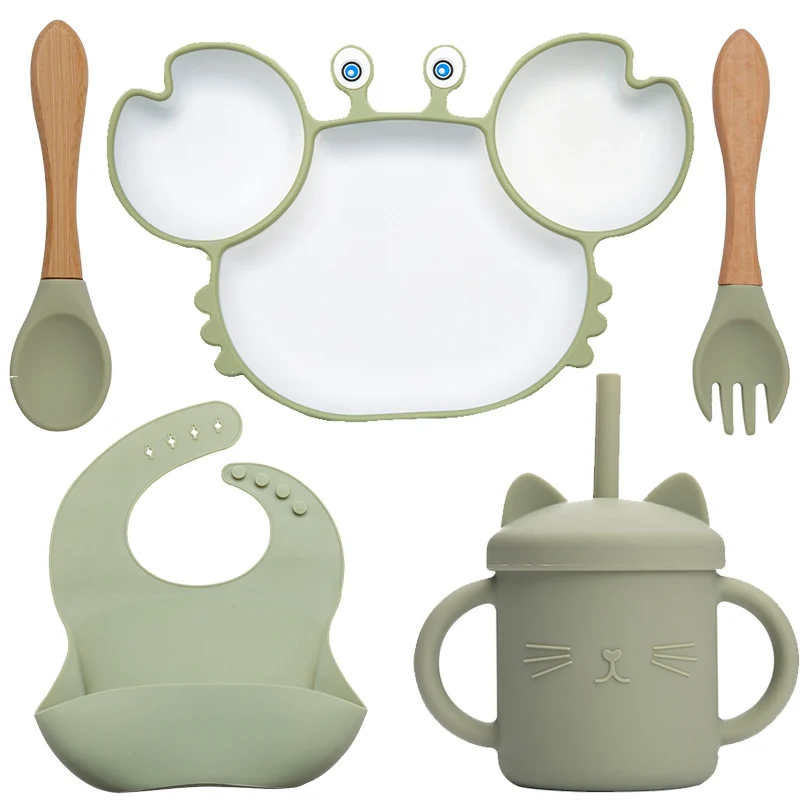 Bopoobo Baby Dishes Silicone Suction Plate Cute Crab Children Feeding Plate Non-Slip Baby Food Feeding Bowl For Children
Bopoobo Baby Dishes Silicone Suction Plate Cute Crab Children Feeding Plate Non-Slip Baby Food Feeding Bowl For Children
