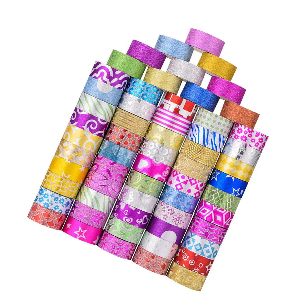 Tape Washi Masking Decorative Paper Set Decoration Glitter Tapes Sticker Scrapbooking Stickers Collection Craft Floral Wrapping
Tape Washi Masking Decorative Paper Set Decoration Glitter Tapes Sticker Scrapbooking Stickers Collection Craft Floral Wrapping