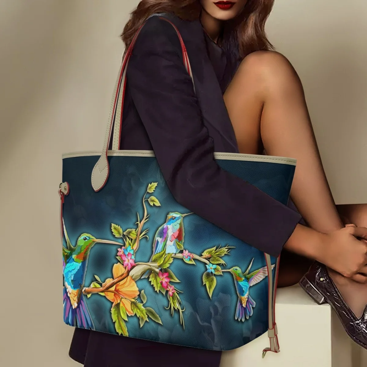 Wood Bird Leaves Printed Handbag Outdoor Travel Blue Umbrella Shoulder Bags Design Convenient Waterproof Portable Big Pouch Tote
Wood Bird Leaves Printed Handbag Outdoor Travel Blue Umbrella Shoulder Bags Design Convenient Waterproof Portable Big Pouch Tote