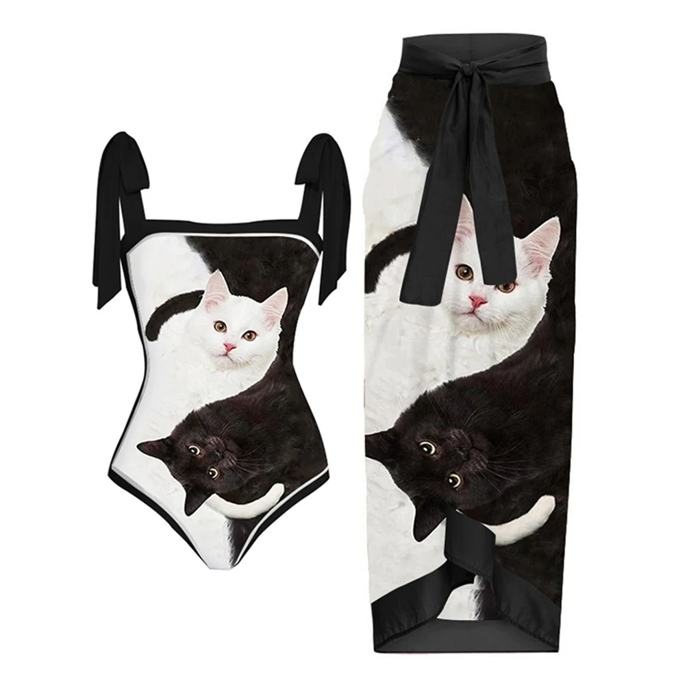 Cute Cat Beach Swimsuit Bikini 2022 Woman Fashion Pieces for Sexy Erotic Suit Elegance Slim Fit Skirt Floral Print
Cute Cat Beach Swimsuit Bikini 2022 Woman Fashion Pieces for Sexy Erotic Suit Elegance Slim Fit Skirt Floral Print