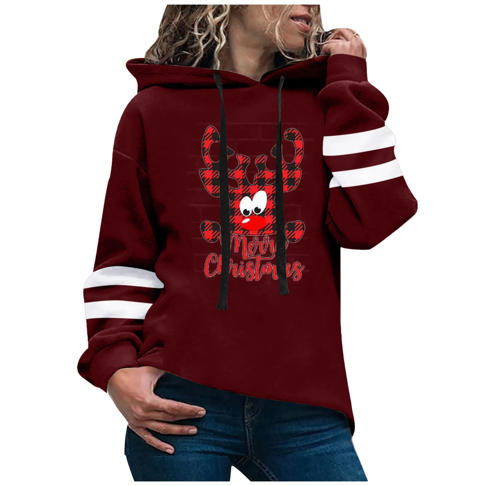 Ladies O Neck Long-Sleeved Hoodie Christmas Casual Print Tether Top Sweatshirt Casual Top Green Zip Hoodie Women
Ladies O Neck Long-Sleeved Hoodie Christmas Casual Print Tether Top Sweatshirt Casual Top Green Zip Hoodie Women