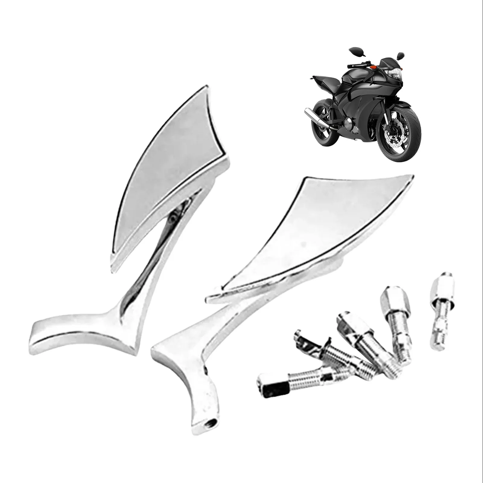 Motorcycle Side Mirror Motorcycle Side Mirror Blade Rear View Mirrors Motorcycle Rearview Mirrors Catch Attention Chrome Finish
Motorcycle Side Mirror Motorcycle Side Mirror Blade Rear View Mirrors Motorcycle Rearview Mirrors Catch Attention Chrome Finish