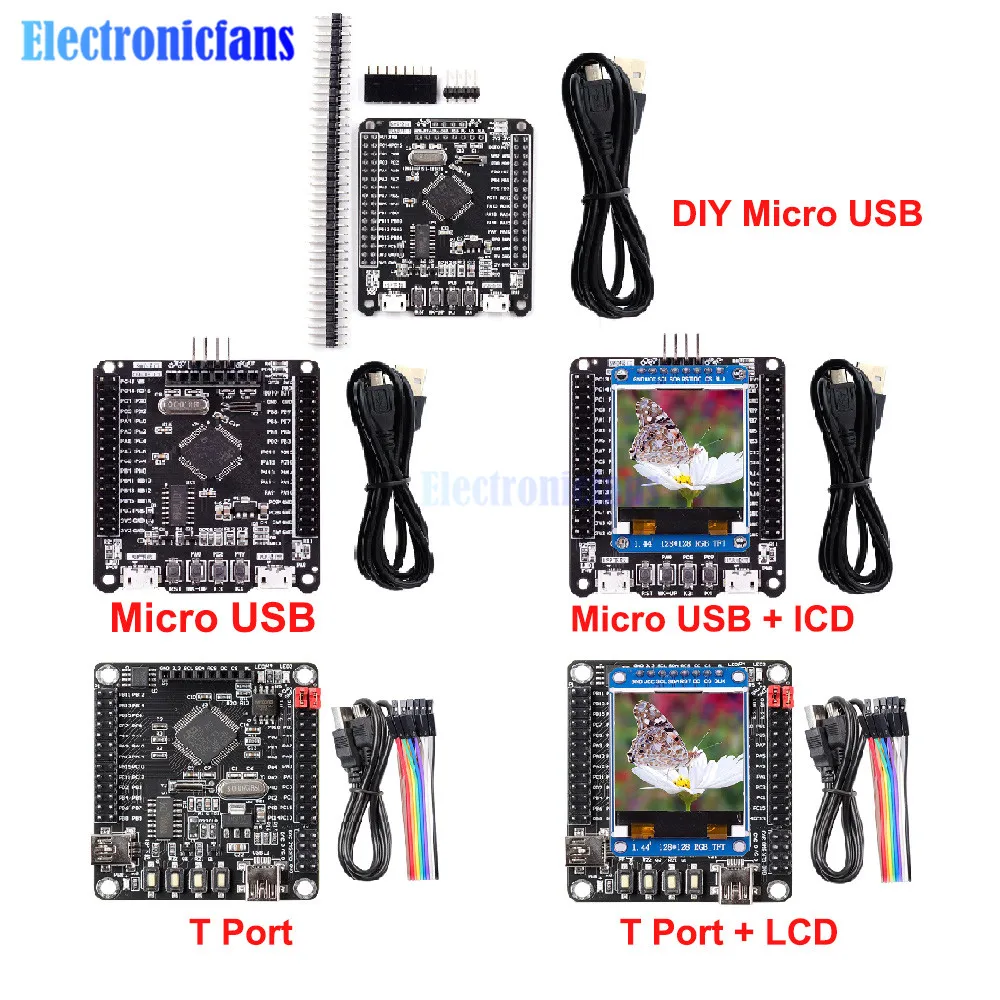 STM32 Development Board 51 USB T Port STM32F103RCT6 Microcontroller 1.44 inch TFT LCD Display Screen Learning Board with Line
STM32 Development Board 51 USB T Port STM32F103RCT6 Microcontroller 1.44 inch TFT LCD Display Screen Learning Board with Line