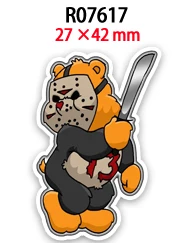 DIY Hair Bows Clips Cartoon Scary Bear Pattern Planar Resin Printed for Decorations 10pcs
DIY Hair Bows Clips Cartoon Scary Bear Pattern Planar Resin Printed for Decorations 10pcs