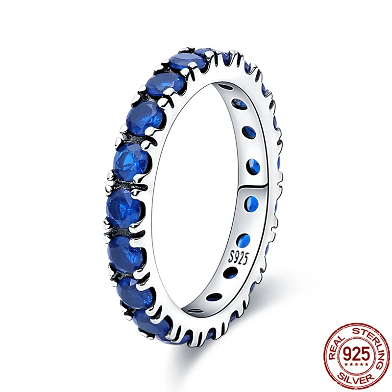 For Women Ring Authentic 925 Sterling Silver Sparkling Row Sapphire Eternity Ring Making Lucky Ladies Jewelry
For Women Ring Authentic 925 Sterling Silver Sparkling Row Sapphire Eternity Ring Making Lucky Ladies Jewelry