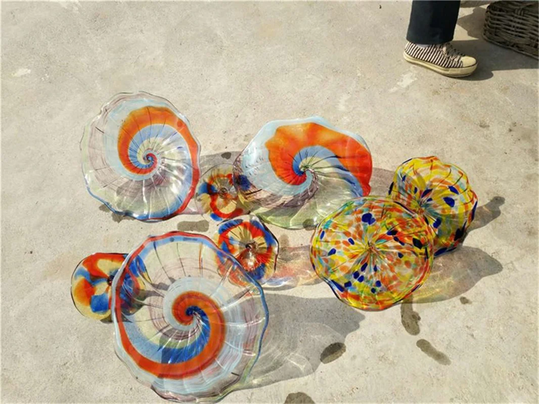 Hotel Wall Lamps Mixed Colored Murano Glass Plates Flower Art Hanging Light for Home
Hotel Wall Lamps Mixed Colored Murano Glass Plates Flower Art Hanging Light for Home