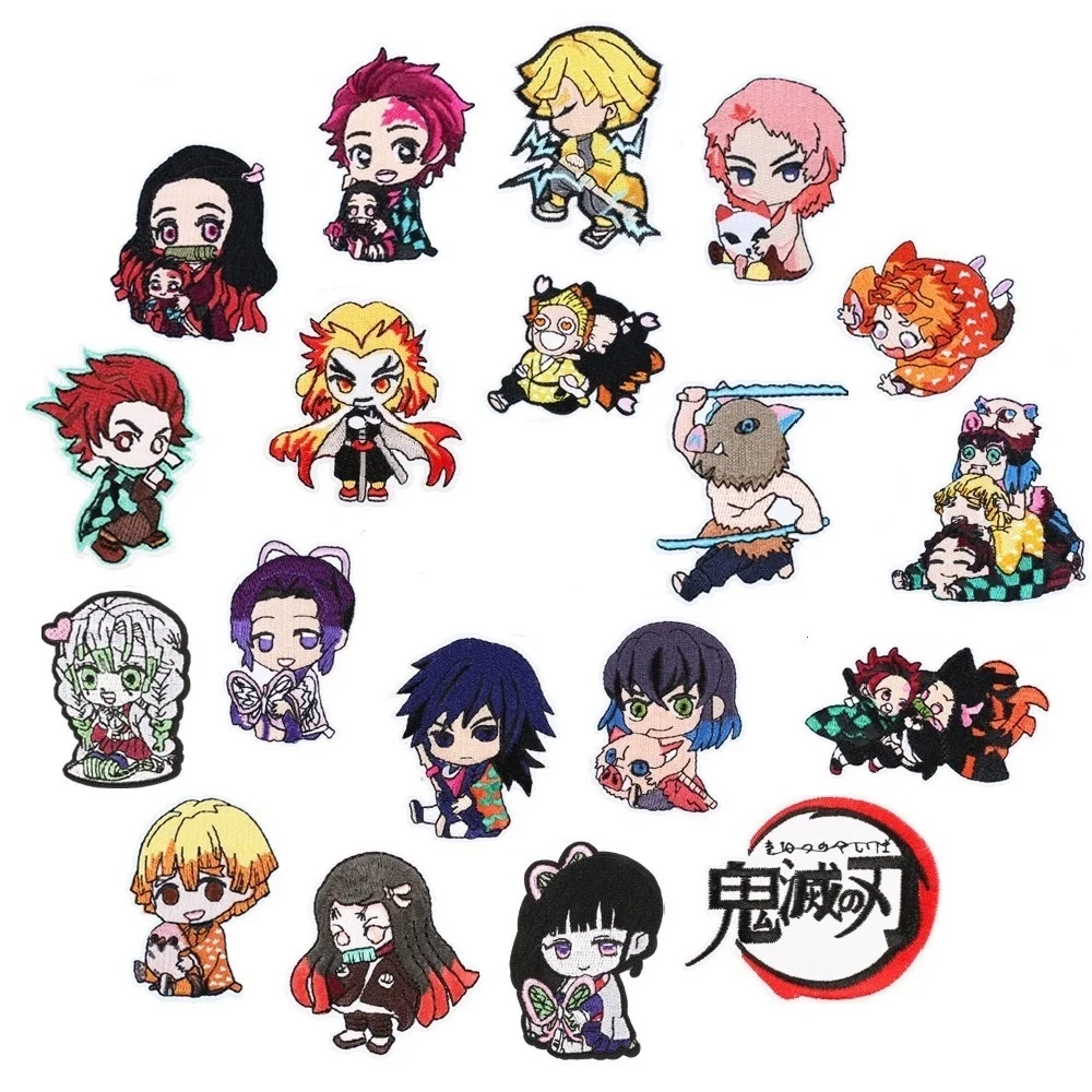 19Pcs/Set Anime Demon Slayer Series For Clothes Iron Embroidered Patches For Hat Jeans Sticker Sew-on Ironing Patch DIY Badge
19Pcs/Set Anime Demon Slayer Series For Clothes Iron Embroidered Patches For Hat Jeans Sticker Sew-on Ironing Patch DIY Badge