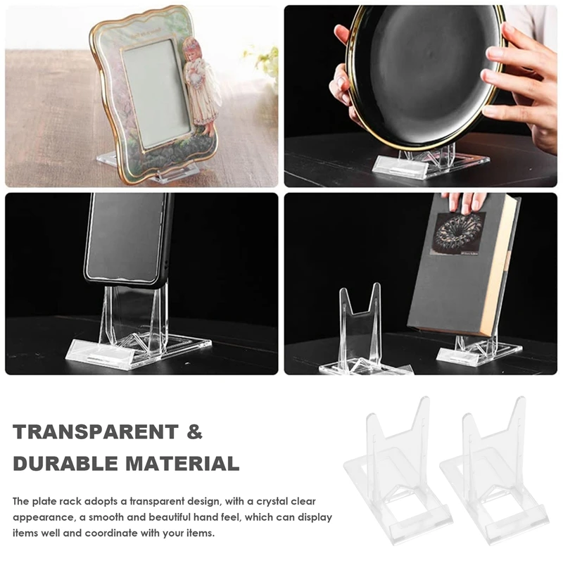 20 Pcs Display Stand, Acrylic Plate Stands Adjustable Sliding Clear Display Stand Easel Two Part For Plates,Books
20 Pcs Display Stand, Acrylic Plate Stands Adjustable Sliding Clear Display Stand Easel Two Part For Plates,Books