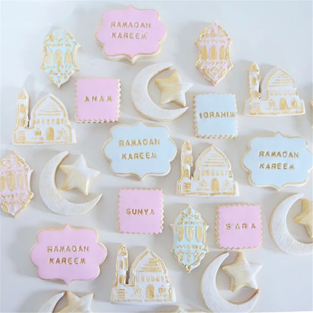 3D Cookie Cutter Set Moon Star Biscuit Mold DIY Cake Baking Tools Ramadan Kareem Eid Mubarak Party Home Decoration
3D Cookie Cutter Set Moon Star Biscuit Mold DIY Cake Baking Tools Ramadan Kareem Eid Mubarak Party Home Decoration