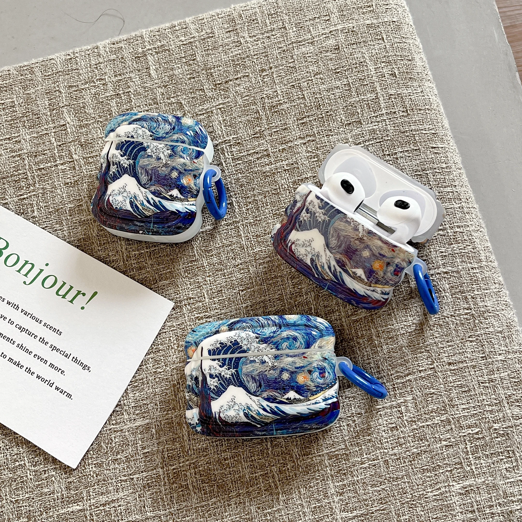 Van Gogh Starry Sky Ocean wave Art Earphone Case For AirPods AirPod 2 3 Pro Soft Silicone Headset Protect Cover For AirPods Pro2
Van Gogh Starry Sky Ocean wave Art Earphone Case For AirPods AirPod 2 3 Pro Soft Silicone Headset Protect Cover For AirPods Pro2