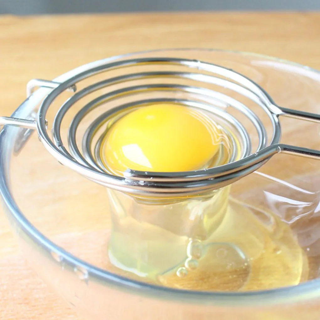 1PC Spiral Stainless Steel Egg White Separator Egg Yolk Remover Divider with Long Handle Kitchen Tool
1PC Spiral Stainless Steel Egg White Separator Egg Yolk Remover Divider with Long Handle Kitchen Tool