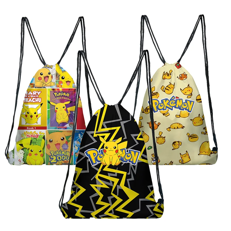 Anime Pokemon Pikachu Backpack Pocket Polyester Drawstring Bag Model Student Portable Schoolbag Children's Toys Christmas Gift
Anime Pokemon Pikachu Backpack Pocket Polyester Drawstring Bag Model Student Portable Schoolbag Children's Toys Christmas Gift
