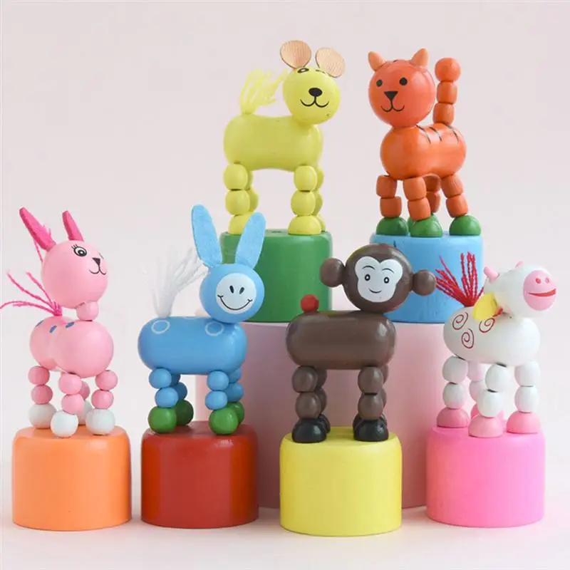 6 Pcs Cartoon Monkey Horse Animal Shape Wooden Doll Toy Movable Animal Board Game Props Child Parent-child Interactive Toy
6 Pcs Cartoon Monkey Horse Animal Shape Wooden Doll Toy Movable Animal Board Game Props Child Parent-child Interactive Toy
