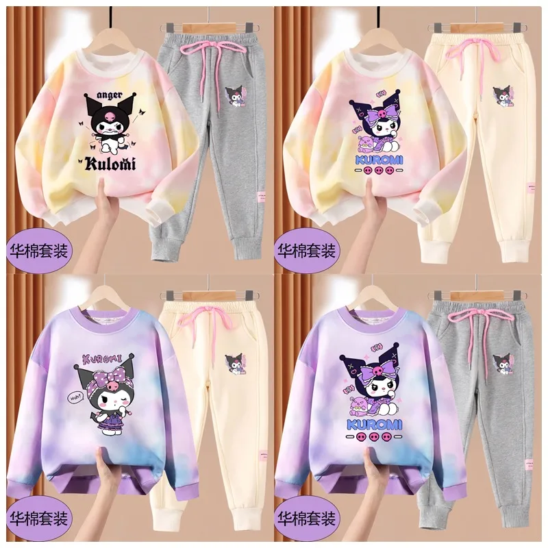 Anime Kuromi Printed Children's Casual Sportswear Set Kawaii Loose Pullover Sweater Top Pants Cute Cotton Hoodie Kids Clothing
Anime Kuromi Printed Children's Casual Sportswear Set Kawaii Loose Pullover Sweater Top Pants Cute Cotton Hoodie Kids Clothing