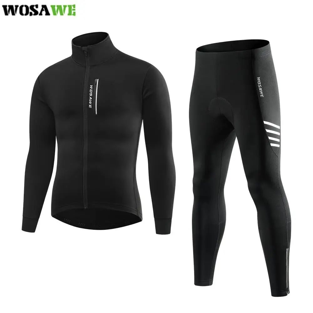 WOSAWE Winter Thermal Fleece Set Cycling Clothes Men's Jacket Suit Sport Riding Bike MTB Clothing Pants Warm Sets
WOSAWE Winter Thermal Fleece Set Cycling Clothes Men's Jacket Suit Sport Riding Bike MTB Clothing Pants Warm Sets