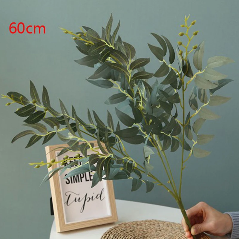 60CM 5 Forks Artificial Leaves Bouquet Fake Willow Jungle Wedding Decoration Festival Faux Foliage Vine Party Plants Home Decor
60CM 5 Forks Artificial Leaves Bouquet Fake Willow Jungle Wedding Decoration Festival Faux Foliage Vine Party Plants Home Decor