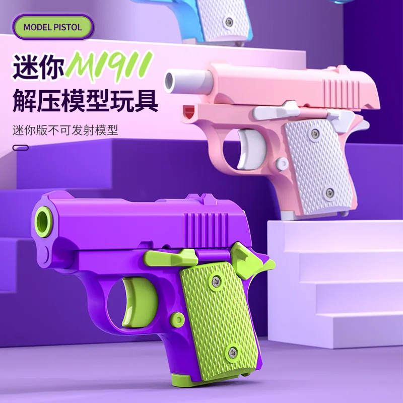 Children's Creative and Fun 3D Printing Decompression Gravity Puppy 1911 Model Reaching Small Radish Toy
Children's Creative and Fun 3D Printing Decompression Gravity Puppy 1911 Model Reaching Small Radish Toy