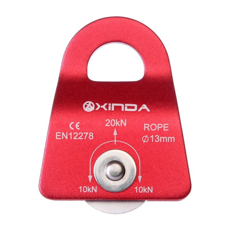 Heavy Duty Aluminum Alloy 20 KN General Purpose Small Mobile Pulley Block For Climbing Rope 8-13mm Single Wheel Swivel Lifting
Heavy Duty Aluminum Alloy 20 KN General Purpose Small Mobile Pulley Block For Climbing Rope 8-13mm Single Wheel Swivel Lifting