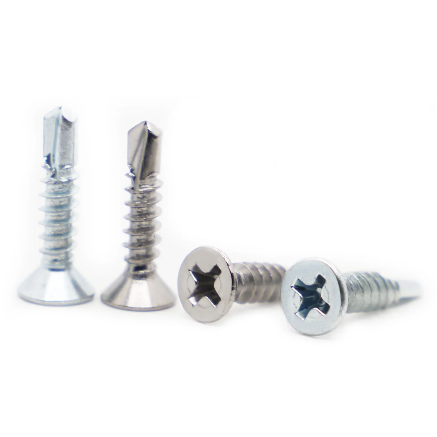 410 Stainelss Steel Phillips Flat Head Self Drilling Screw M3.5 M4.2 M4.8 M5.5 M6.3 Zinc Plated Steel Self Tapping Screw
410 Stainelss Steel Phillips Flat Head Self Drilling Screw M3.5 M4.2 M4.8 M5.5 M6.3 Zinc Plated Steel Self Tapping Screw