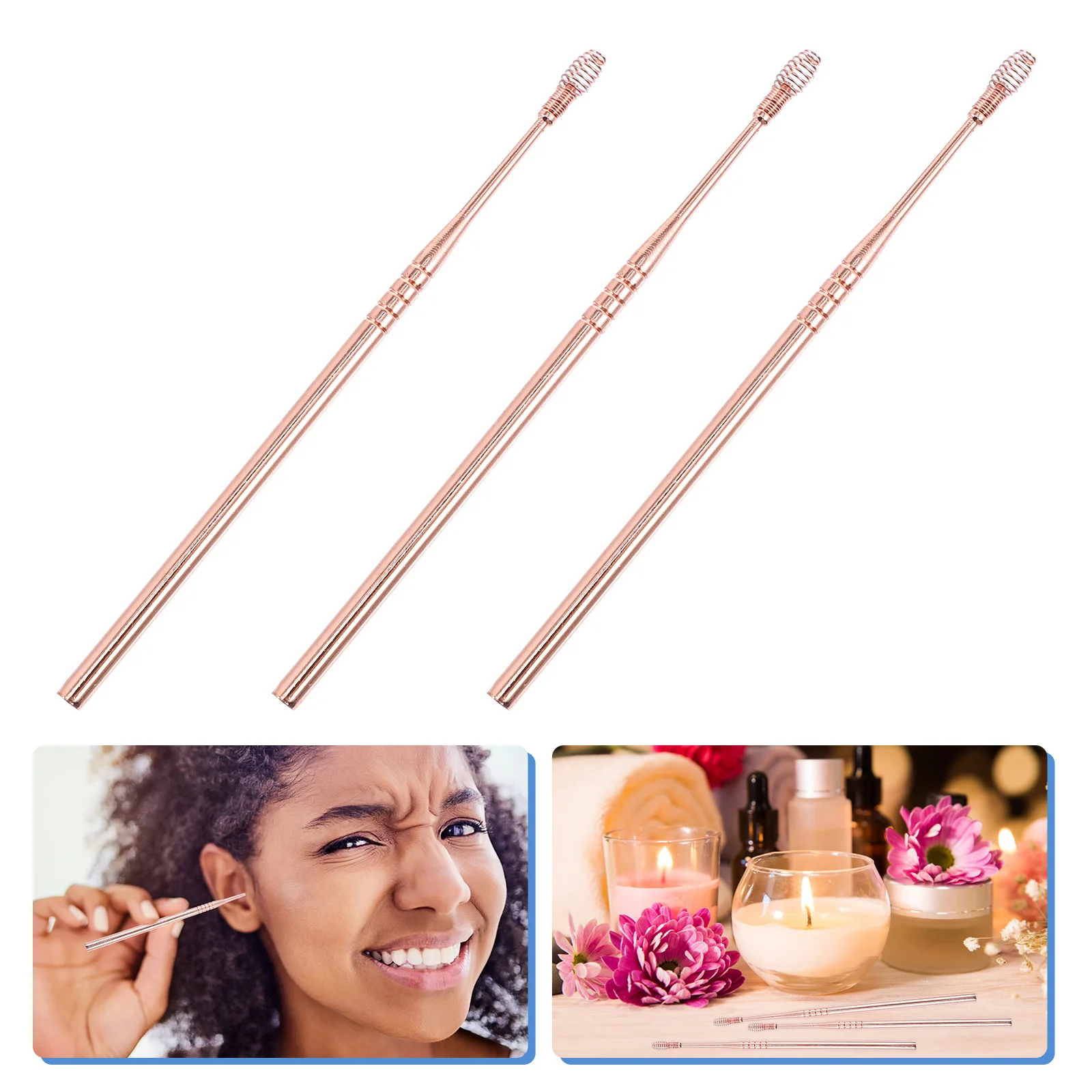 3pcs Stainless Steel Ear Pick Sturdy Spring Premium Durable Ear Spoon Ear Pick Clean Tool for Office Home
3pcs Stainless Steel Ear Pick Sturdy Spring Premium Durable Ear Spoon Ear Pick Clean Tool for Office Home