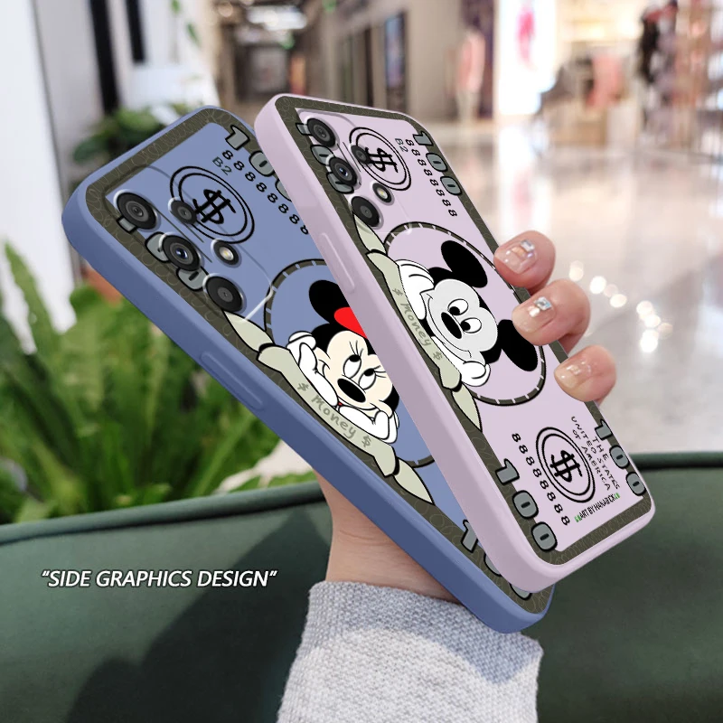 Dollar Mickey Minnie Stitch Phone Case For Samsung A73 A53 A33 A52 A32 A23 A22 A71 A51 A21S A03S A50 A30 5G Liquid Rope Cover
Dollar Mickey Minnie Stitch Phone Case For Samsung A73 A53 A33 A52 A32 A23 A22 A71 A51 A21S A03S A50 A30 5G Liquid Rope Cover