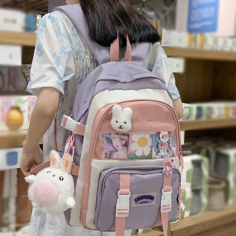 Модный водонепроницаемый женский прозрачный Рюкзак Kawaii для колледжа, модная Милая дорожная сумка для девушек, женский рюкзак для ноутбука, ...
Модный водонепроницаемый женский прозрачный Рюкзак Kawaii для колледжа, модная Милая дорожная сумка для девушек, женский рюкзак для ноутбука, ...