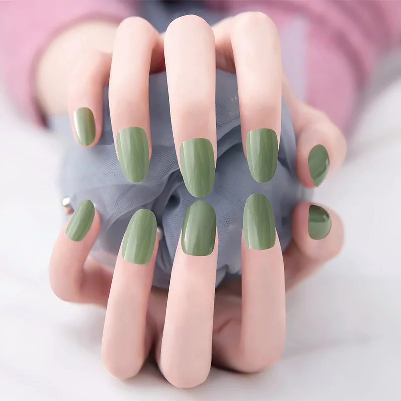 24pcs Short Full Cover False Nails Solid Color Round Head Almond Shape Fake Fingernail DIY Artificial Nail Art Tips
24pcs Short Full Cover False Nails Solid Color Round Head Almond Shape Fake Fingernail DIY Artificial Nail Art Tips