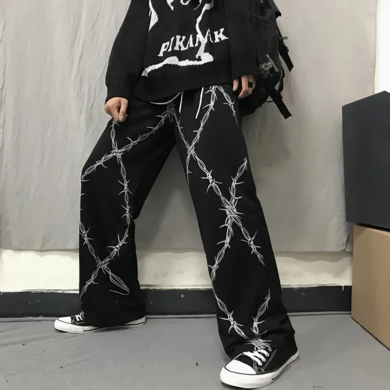 Streetwear Women Trousers Baggy Leg Pants Y2K Pants Korean Fashion summer Harajuku emo Pants Elastic Waist Goth Women's Pants
Streetwear Women Trousers Baggy Leg Pants Y2K Pants Korean Fashion summer Harajuku emo Pants Elastic Waist Goth Women's Pants