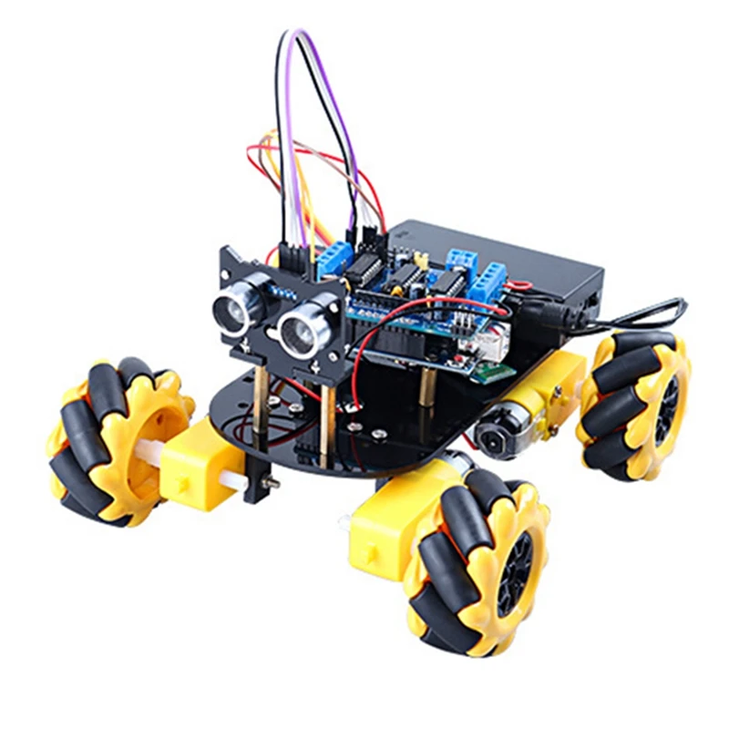 DIY Smart Robot Car Kit L293D Motor Driven Robot For Arduino Programming Mini Mecanum Wheel Car Kit
DIY Smart Robot Car Kit L293D Motor Driven Robot For Arduino Programming Mini Mecanum Wheel Car Kit