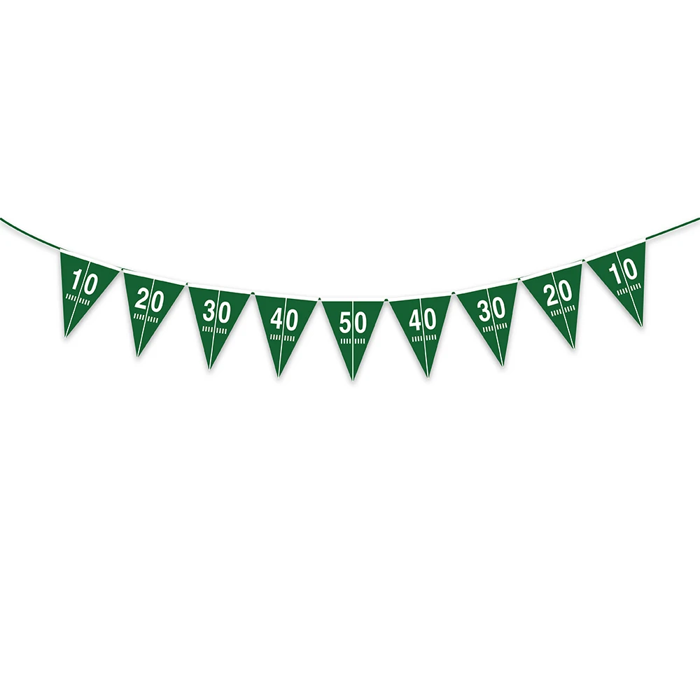 

Rugby American Football Sports Game Party Hanging Paper Triangle Flags Banner Bunting Baby Shower Party Birthday Party Decors