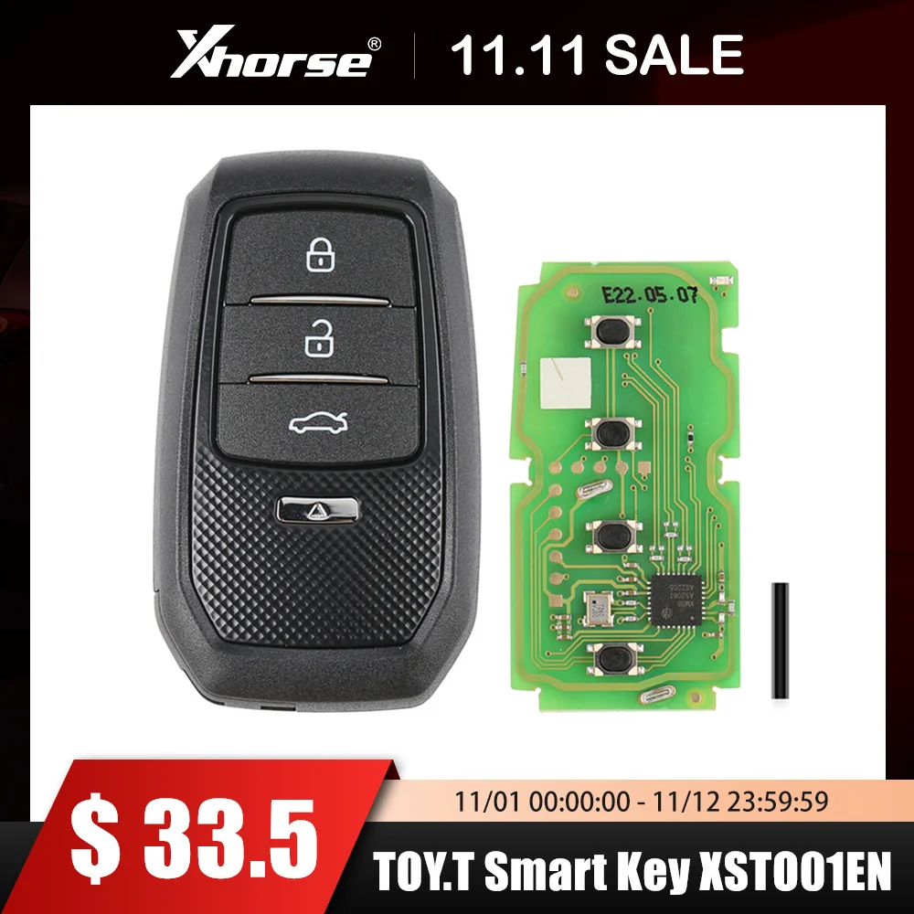 Xhorse XSTO01EN FEN G.T универсальный для Y.T смарт-ключ для Toyota XM38 поддержка 4D 8A 4A все в одном
Xhorse XSTO01EN FEN G.T универсальный для Y.T смарт-ключ для Toyota XM38 поддержка 4D 8A 4A все в одном