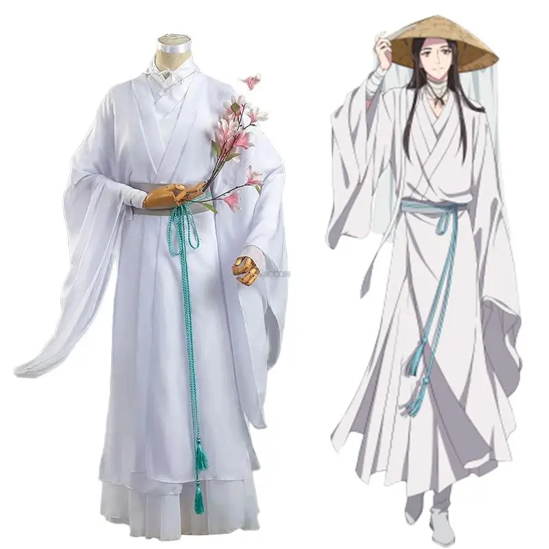 Костюм для косплея Xie Lian Tian Guan Ci Fu, парики Xielian для косплея, белая аниме одежда ханьфу для мужчин и женщин
Костюм для косплея Xie Lian Tian Guan Ci Fu, парики Xielian для косплея, белая аниме одежда ханьфу для мужчин и женщин