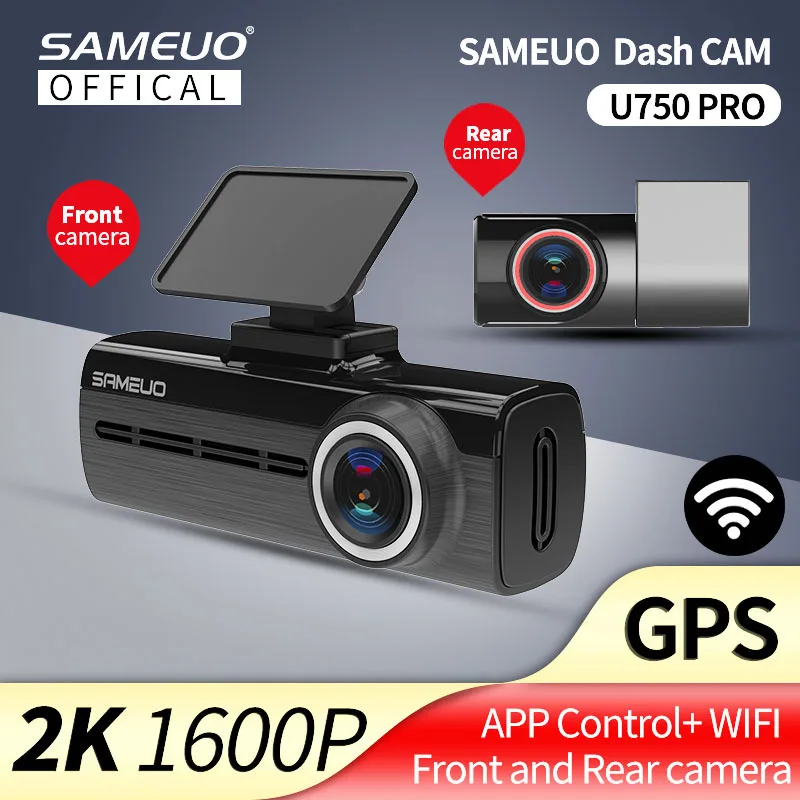 

HD 1600P Video Recorder 170° Wide Angle Dash Cam Loop Recording Car DVR Camera GPS track WiFi Dashcam Night Vision Car Recorders