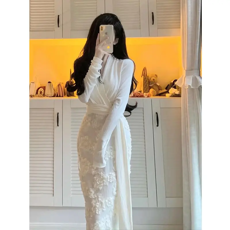 Spring Autumn 2023 Women's French Tea Break Dress First Love Retro Soft Long Sleeve Elegant Dress Women's Clothes
Spring Autumn 2023 Women's French Tea Break Dress First Love Retro Soft Long Sleeve Elegant Dress Women's Clothes