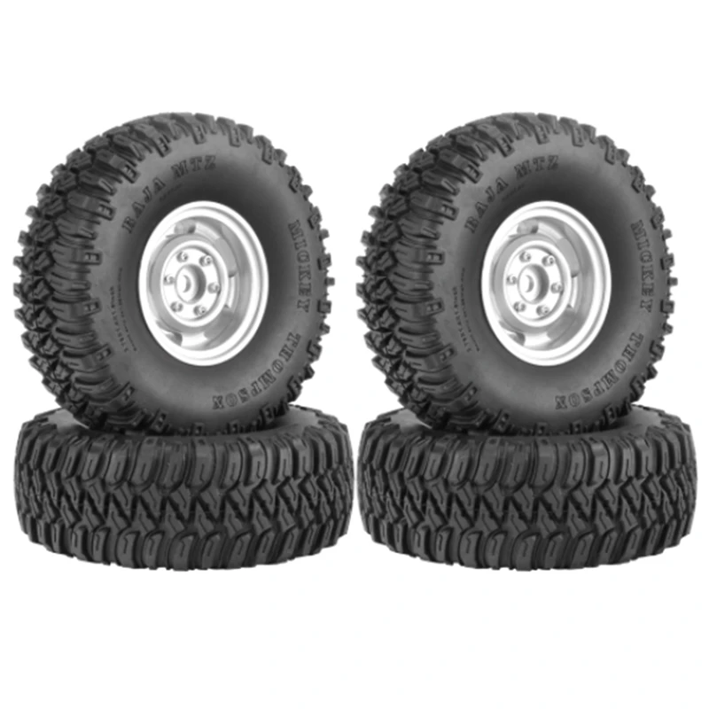 4PCS 95Mm 1.55 Inch Metal Beadlock Wheel Rim Tires Set For 1/10 RC Crawler Car Axial Yeti Jr RC4WD Tamiya CC01 Silver
4PCS 95Mm 1.55 Inch Metal Beadlock Wheel Rim Tires Set For 1/10 RC Crawler Car Axial Yeti Jr RC4WD Tamiya CC01 Silver