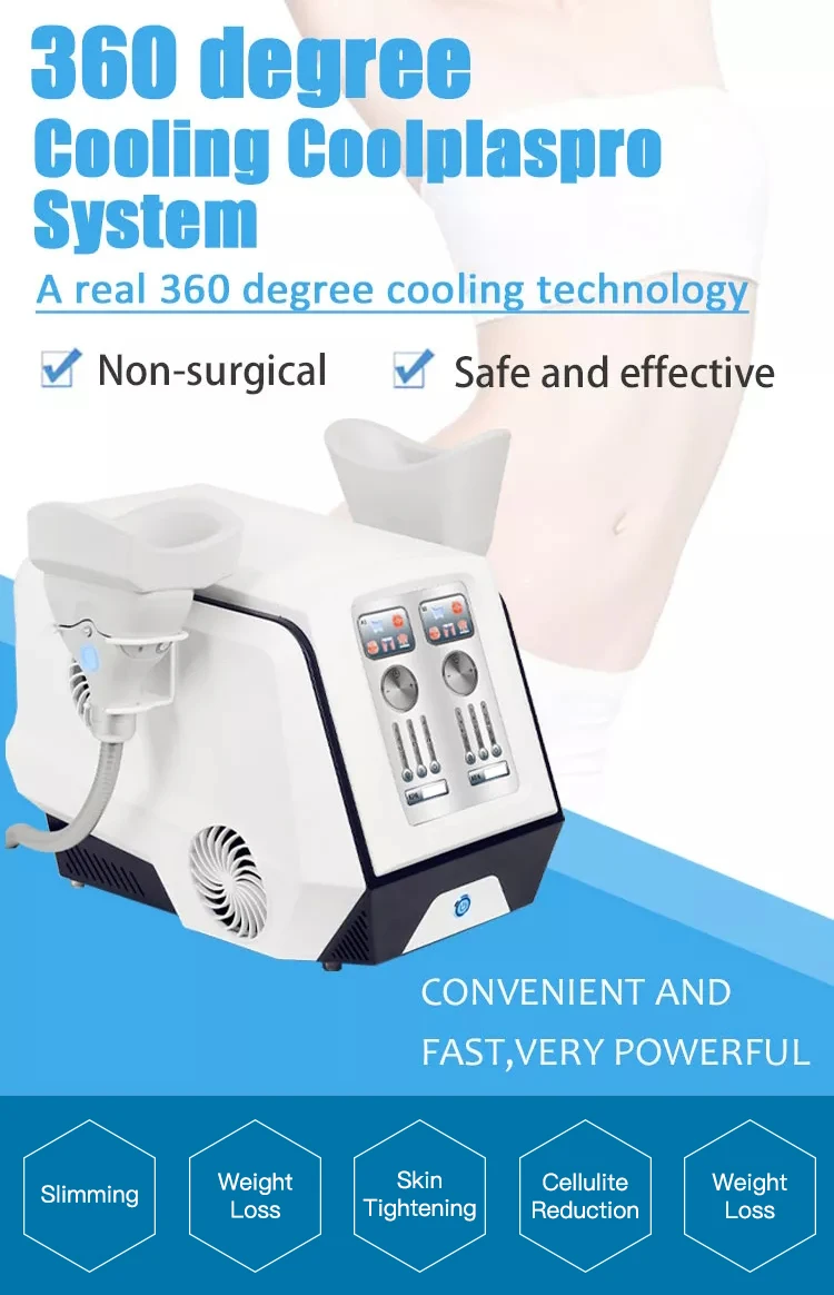 Professional Portable Fat Freezing 2 Handle Cool Body Contouring 360 Freezing Therapy Fat Dissolving Machine Skin Tightening
Professional Portable Fat Freezing 2 Handle Cool Body Contouring 360 Freezing Therapy Fat Dissolving Machine Skin Tightening