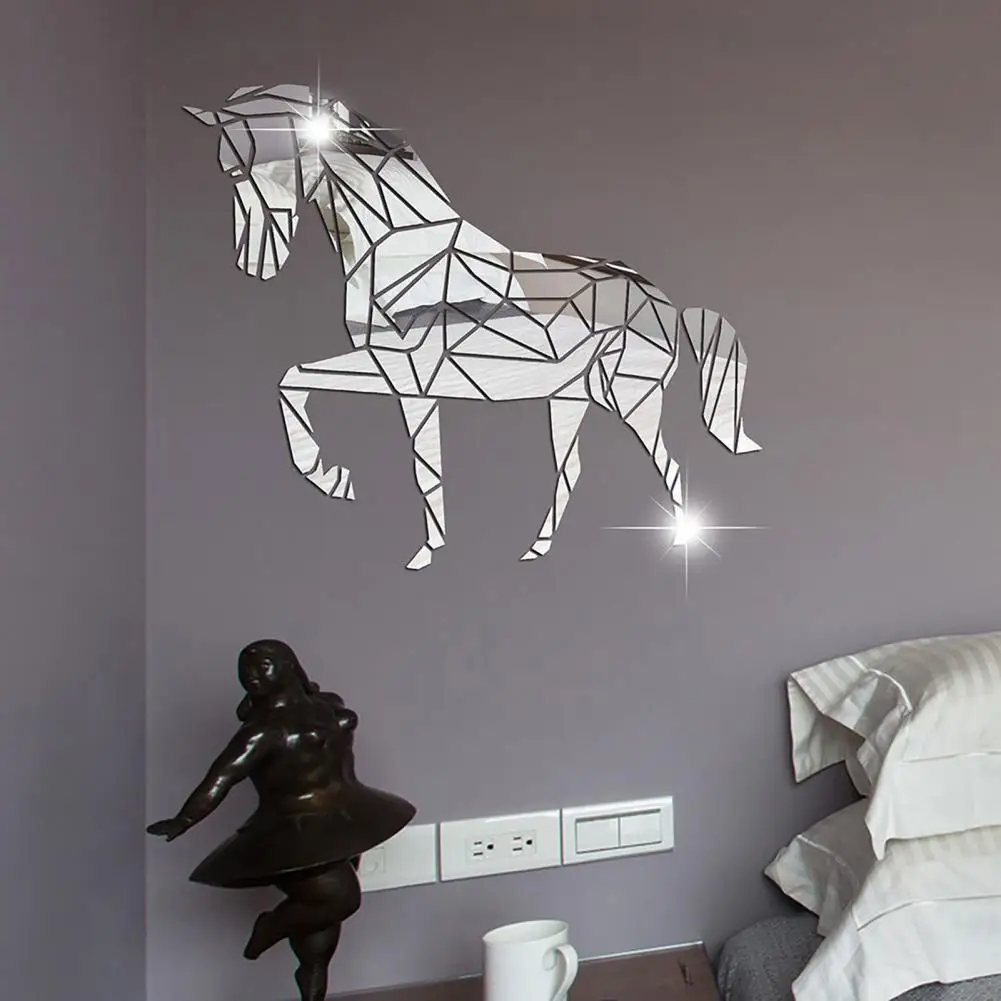 Dropshipping!Art Wall Sticker Glossy Acrylic Sticker Self-adhesive Horse Stereo Acrylic DIY Mirror Stickers Home Wall Decoration 
Dropshipping!Art Wall Sticker Glossy Acrylic Sticker Self-adhesive Horse Stereo Acrylic DIY Mirror Stickers Home Wall Decoration
