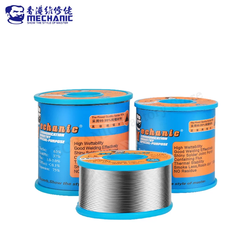 MECHANIC WZ-100 Rosin core solder wire Low melting point solder wire Solder remover Wick lead Flux BGA Repair tool
MECHANIC WZ-100 Rosin core solder wire Low melting point solder wire Solder remover Wick lead Flux BGA Repair tool