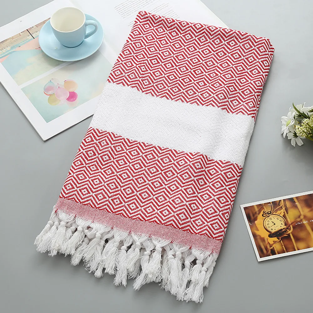 Turkey Beach Sunscreen Tassel Towel Swimming Shawl 100x180cm Beach Towels Spa Home Beach Swimming Equipment Men Women
Turkey Beach Sunscreen Tassel Towel Swimming Shawl 100x180cm Beach Towels Spa Home Beach Swimming Equipment Men Women