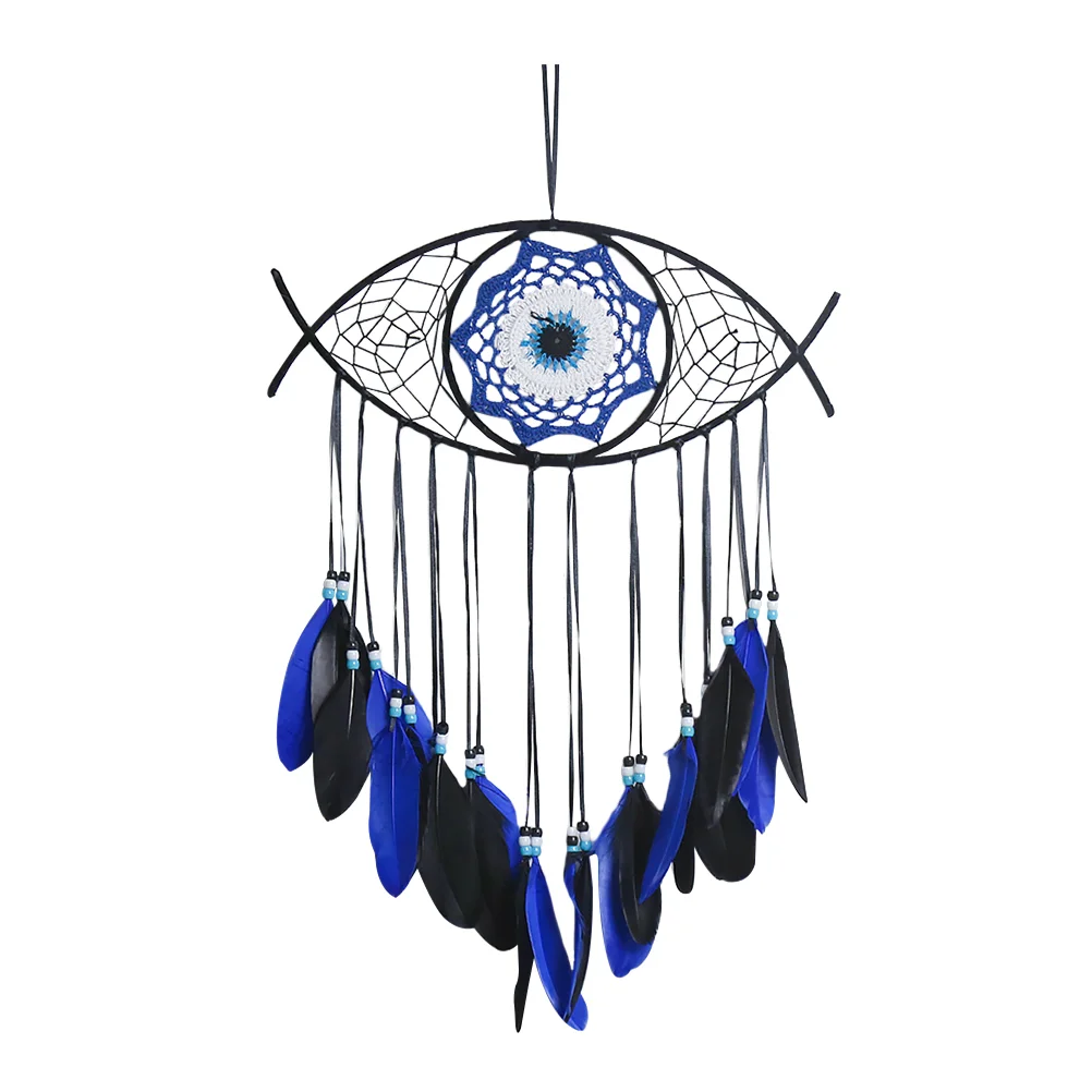 

Devil's Eye Tapestry Dream Catcher Hanging Hangings Feathers Boho Gifts LEvil Wedding Decorations Dreamcatcher
